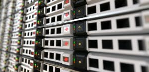 cloud computing servers in a data centre